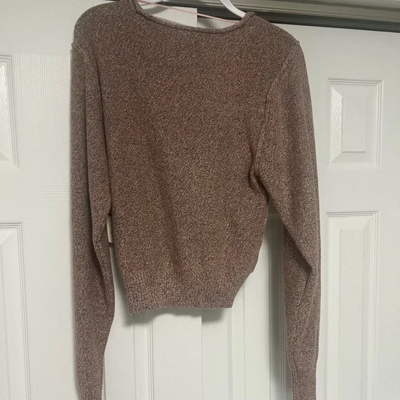 Free people going for gold wrap sweater size large - Picture 9 of 10